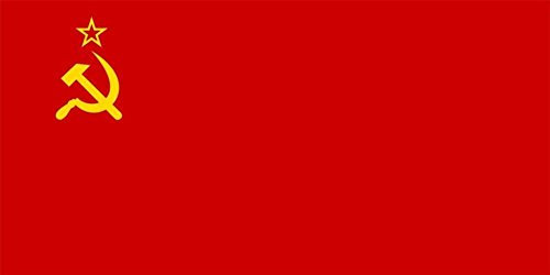 NANA'S PARTY Ussr Bandiera dell'Unione Sovietica Comunista Socialista Russia Martello Russo, Falce 1,5 x 7,5 m