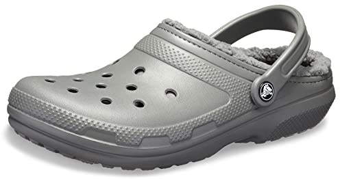 Crocs Unisex Erwachsene Classic Lined Clog Clog, Slate Grey/Smoke, 38/39 EU