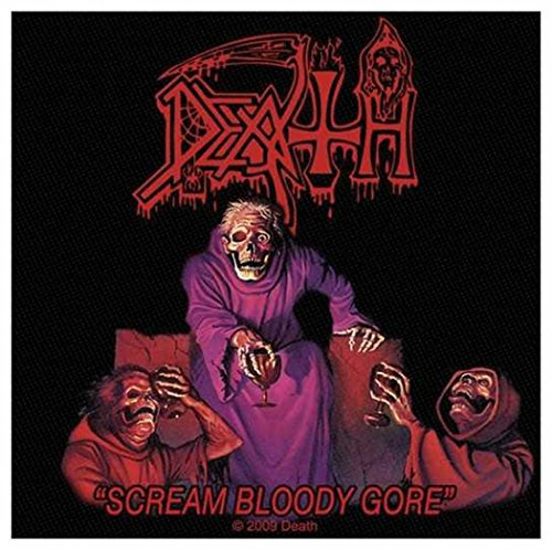 Death - Scream Bloody Gore Aufnäher/Patch | Badge Flicken Rocker Kutte Biker-Weste Death Metal
