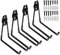 PiPaFox Crochets doubles pour utilitaire de garage robuste, organisateur de porte-outil à montage mural étendu pour échelles, vélo, chaise
