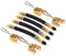 HPiano Reifen Ventilverlängerung 4 stücke 180mm Flexible Rubber Reifenventilverlängerung, 4 stücke Schellen Reifen Extender Stecker für LKW Bus RV Auto Rad Reifen Transit Adapter
