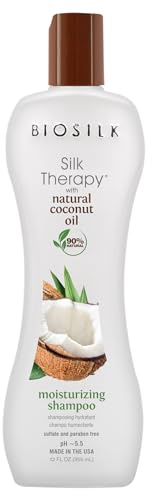 BIOSILK Silk Therapy with Organic Coconut Oil, Moisturizing Shampoo, 355 ml