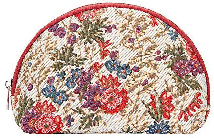 Signare Gobelin-Kosmetiktasche, Make-up-Tasche für Damen, mit Blumenmuster, Blumenwiese, Standard-Größe