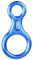 Azarxis 35kN Abseilachter, Abseilgerät Klettern 8 Descender für Erholung im Freien (Blau)