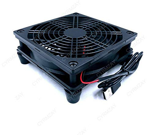 CYRMZAY Router Ventilator DIY PC Cooler TV Box Wireless Kühlung Silent Quiet DC 5V USB Power
