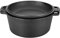 Dutch Oven Casserole hollandaise en fonte, double avec poignées, 4,5 litres, casserole avec couvercle pour camping, cuisine maison, barbecue, 26 x 26 x 12 cm