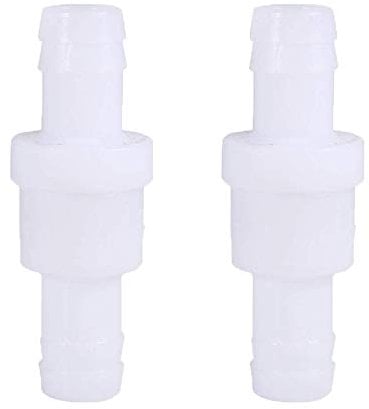 2 Pcs 12mm Plastic Water Non Return Valves Straight Push Check Valve Single-Phase Quick Connect Fittings for Fuel Gas Liquid Air