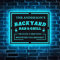 Nom personnalisé Backyard Bar and Grill Bar LED Sign,Enseigne lumineuse personnalisée pour cuisine extérieure,Lumière de barbecue d'arrière-cour, signe de barre de néon de lumière en bois
