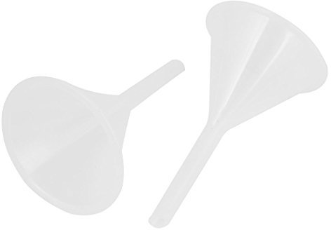 Ruilogod Química filtrante de herramientas de plástico Embudo de filtro 6cm Dia 2 piezas