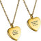 OTXIXTO Personalisierte Urnen Halskette mit Herz Edelstahl Anhänger Gravur Name Individuelles Geschenk für Männer Frauen Haustier Trichter Set Gold