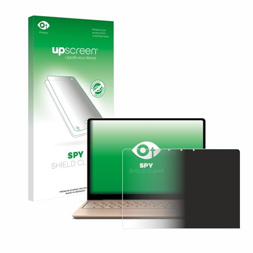 upscreen Anti-Spy Blickschutzfolie für Microsoft Surface Laptop Go 2 Business 12.4 Made in Germany, Privacy Folie [Blaulichtfilter]