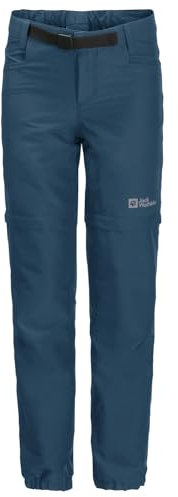 Jack Wolfskin Jungen Active Zip Off Pants K Outdoorhose, Dark sea, 116
