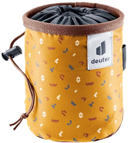deuter Gravity Chalk Bag I, Sacchetto Porta Magnesite Unisex – Erwachsene, Cinnamon Blocks-Umbra, One Size