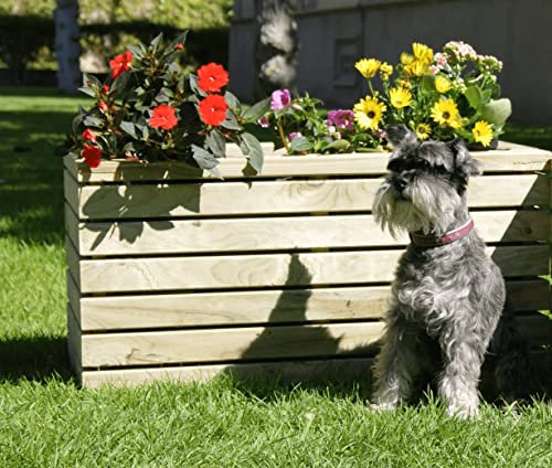 Vidahuerto Jardinera Gama Luxe Madera de Pino tratada para Exterior. (120X60X64)