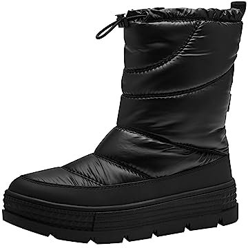 Tamaris Damen Boots Vegan Winter gefüttert; BLACK/schwarz; 38 EU