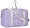 Narwey Handgepäck Tasche für Flugzeug 55x40x20cm/45x36x20cm Faltbare Reisetasche Overnight Weekend Damen Handgepäck Sporttasche Koffer 25L(Lila)