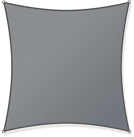 Toboli Voile d’ombrage Carrée 3,6x3,6m Protection Vent Soleil UV 30+ Auvent Jardin Patio Extérieur