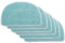 Supremery 6er Set Ersatzpads kompatibel mit Leifheit CleanTenso Power 2.0, Dampfbesen Wischbezug, Dampfmop Ersatz mit Klettunterseite, Ersatztücher für CleanTenso Power