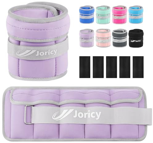 Poids Cheville Réglable Poids de Poignet Poids pour Cheville 4 kg la Paire Poids Poignets pour Perte de Poids, Bracelets Lestés pour Exercice Marche Jogging Poids Musculation 2 x 2 kg Violet