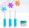 Toilettengel-Stempel, 3er-Pack/36 Toilettenstempel, Toilettenschüssel-Stempelgel, Toilettengel-Nachfüllungen, Toiletten-Refresh-Blumenduftgel, inklusive Spender und Gel, hält eineinhalb Monate