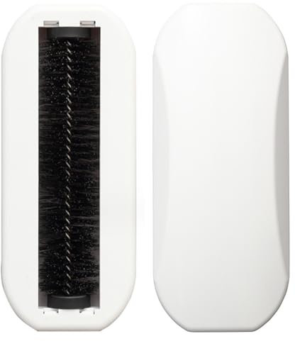 2Pcs Balai ramasse-miettes manuel, balai à rouleau réutilisable Brosse à miettes blanche Balai ramasse-miettes à rouleau multifonctions pour le nettoyage de table canapé sol tapis peluches miettes