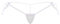 RUNQHUI Micro String Taille Basse Femme Sexy Mini Bikini G-String Ficelle sous-vêtement Bas de Maillot de Bain Type A Blanc Taille Unique