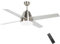 HOMCOM 50 Ceiling Fan with Lights and Remote, Quiet DC Motor Fans with 4 Reversible Blades, 6 Speeds and Timer for Bedroom, Living Room, Silver and Black