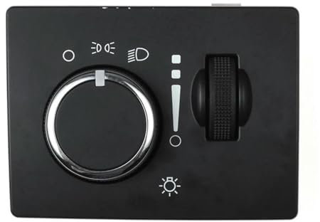Conpert Scheinwerferschalter für Dodge Challenger, Scheinwerfer-Instrumententafel-Dimmer und Lichtschalter-Controller 68189147AA