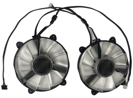 ventilateur d'ordinateur 2 pièces/ensemble FY09015M12LPA GPU refroidisseur ventilateurs de carte graphique KFA2 RTX 2080Ti blanc remplacement de refroidissement vidéo refroidisseur de processeur Pièce