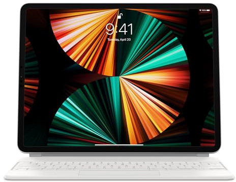Apple Magic Keyboard (for iPad Pro 12.9-inch 3-6 Gen, iPad Air 13-inch M2) (QWERTY US) White (Renewed)