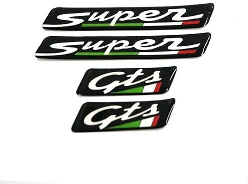 HRTLSS Tankaufkleber Motorrad Für Vespa GTS SUPER 300 GTS300 Sport Roller Aufkleber Karosserie Aufkleber Emblem Reflektierendes Logo