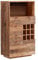 Woodkings Highboard Oldwood | Hochkommode 80x145x40 rustikal aus Altholz | Kommode mit Weinregal ideal für Wohnzimmer & Esszimmer | Stauraumwunder, Einzigartiges Design