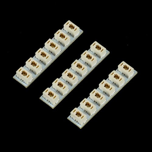 BRIKSMAX 2.0 Erweiterungsboards mit 6 Anschlüssen für DIY Lego/MOC-Beleuchtung (3er-Pack)