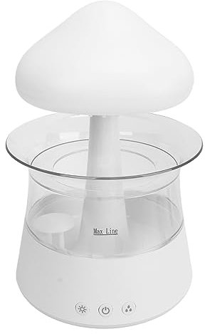 Humidifier, 300ml Timing 7 Colors Night Light Humidifier Diffuser for Living Room (White)