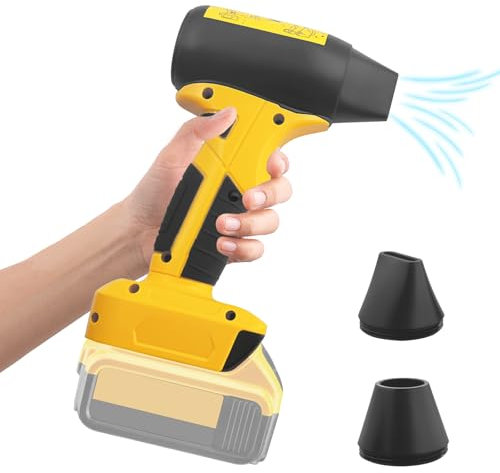 Ventola turbo compressa per batteria Dewalt 18 V XR, ventola a getto violento a 4 velocità max 130000 giri/min, ventilatore portatile wireless ad alta velocità per aspirapolvere ad aria, pulizia
