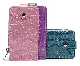 MISAKO Revis Lackleder-Kartenetui ED. Damen - Revis Rosa 8 X 13 X 2 cm