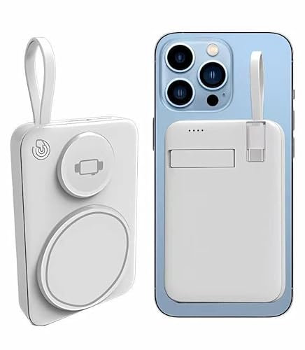 Power Bank 10000mAh, mag-Safe Bateria Externa Carga Rapida, Cargador Portátil Inalámbrico PD 22.5W Pantalla USB-C mag-Safe Powerbank para iPhone 17/16/15/14/13/12/11/Pro MAX/Android/Samsung