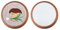SUPERFINDINGS 2Sets Base de Broche en Bois Plateau pour épingles à nourrice Présentoir à Broches Couleur Chocolat Plateau à Broches Broche de Broderie Broche Ronde Plate avec Fixation en Laiton, 47mm