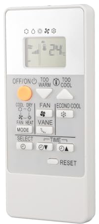 AC Remote Control Premium ABS Remplacement pour MSZ HR25VF MSZ HR35VF MSZ HR42VF MSZ HR50VF, Choix Idéal pour les Climatiseurs électriques