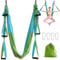 Aerial Yoga Swing Set, Ultra Starkes Hängematten-Kit-Set Aerial Trapeze Yoga Hängematten-Kit, Antigravitation Deckenbehang Flying Sling Inversionsübungen Schaukel 200kg Tragkraft