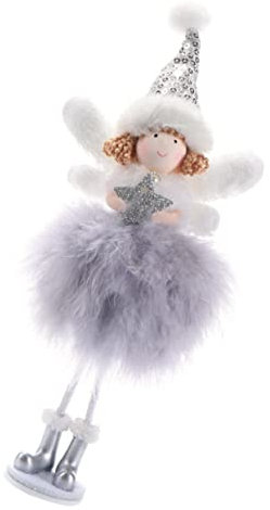 SOLUSTRE 1 Stück Weihnachtsengel Ornament Dekorationen Weihnachtsdekoration Für Den Baum Weihnachtsschmuck Weihnachtsengel Stehend Weihnachtshandwerk Natürliche Weihnachtsfigur