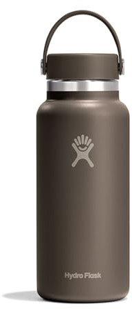 Hydro Flask Water Bottle - Insulated Stainless Steel - Wide Cap Lid, Non Spill, Leakproof 32 Oz Sandpiper