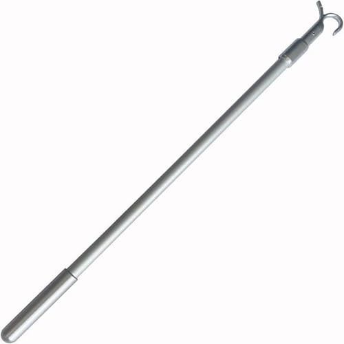 Window Pole Opener, 13-24 Inch Telescopic Loft Ladder Pole with Hook, Aluminium Alloy Vertical Blinds Wand, Window Blind Wand Replacement