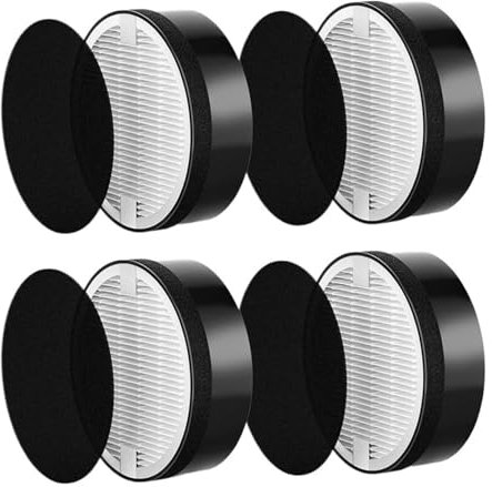 HJKBCLEH LV-H132 Replacement Filter，Compatible For LEVOIT，LV-H132 Air Puri-Fier Replacement Filter, 3-In-1 H13 True HEPA Filter