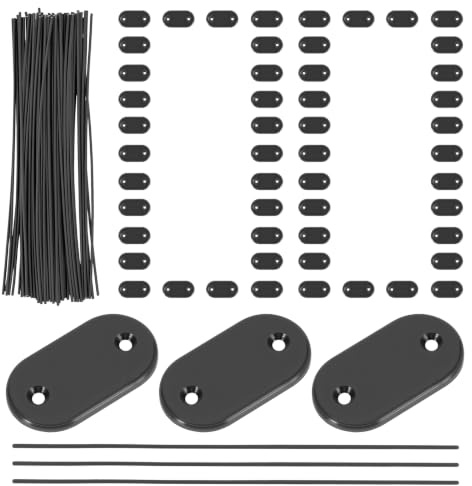 100 Fixation Brise Vue, Kit de Fixation de Clôture Brise, Attache Brise Vue | Gris Attache Brise Vue, Attache Canisse PVC Résistants à Intempéries, 100 Clips de Montage en PVC avec 100 Attaches