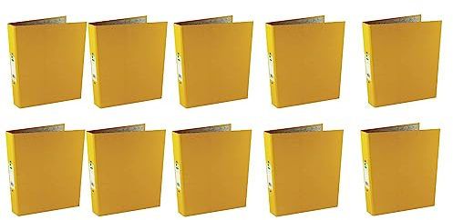 Q-Connect 25mm 2 Ring Binder Polypropylene A4 Yellow (Pack of 10)