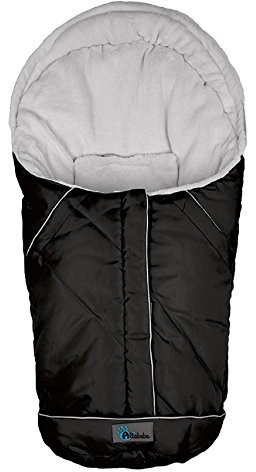 Altabebe AL2003-12 Winterfußsack Nordic Kollektion für Babyschale und Car Seat, Gruppe 0+, schwarz-hellgrau