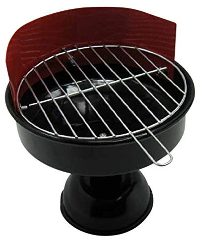 Aschenbecher Metall Grill Design 11,5cm, Balkon Fest Party Aschen Ascher Becher (LHS)