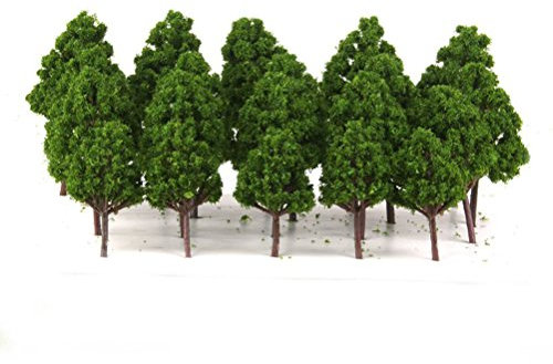 LEORX 1:75-1:200 Arbres miniatures de train et de chemin de fer – 20 pièces