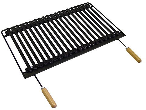 Imex El Zorro 71719 - Parrilla esmaltada, 41 x 71 x 2.7 cm, Color Negro